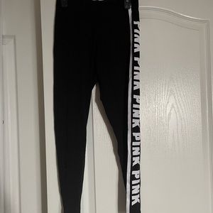 Victoria Secret (PINK) black leggings m, size extra small.